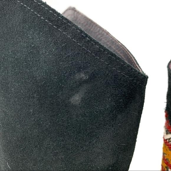 Howsty midki suede embroidered western boho cowboy boots, size 38 - Picture 11 of 15